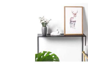 360Home Minimalistische Kommode Eisenregal für den Flur